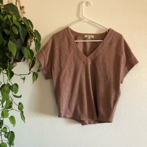 Madewell linen blend Top